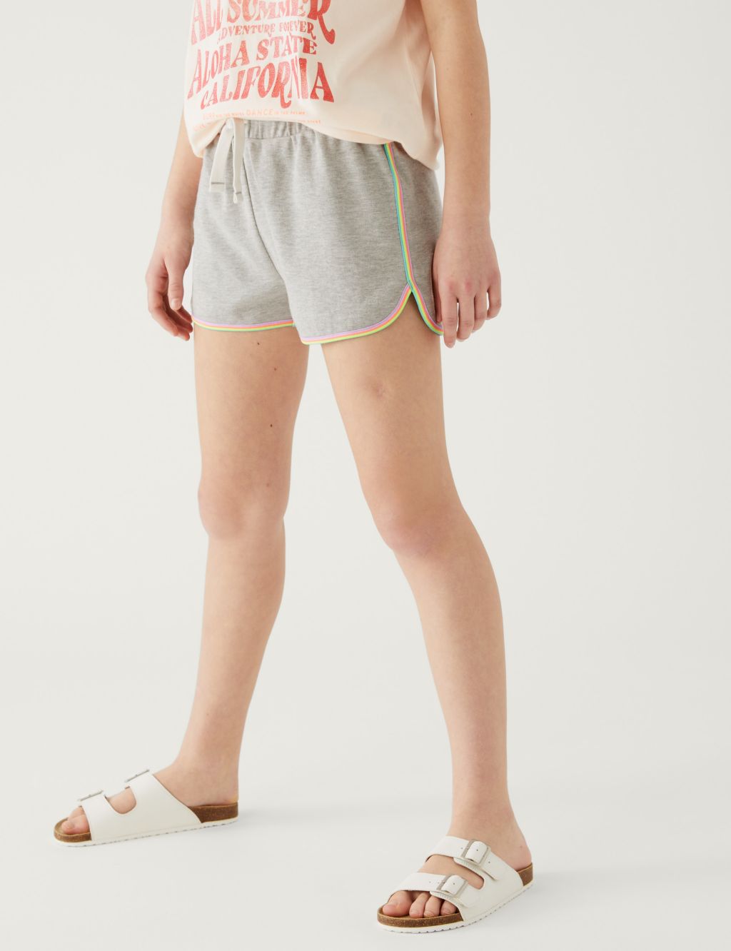 Cotton Rich Striped Shorts (6-16 Yrs) image 3