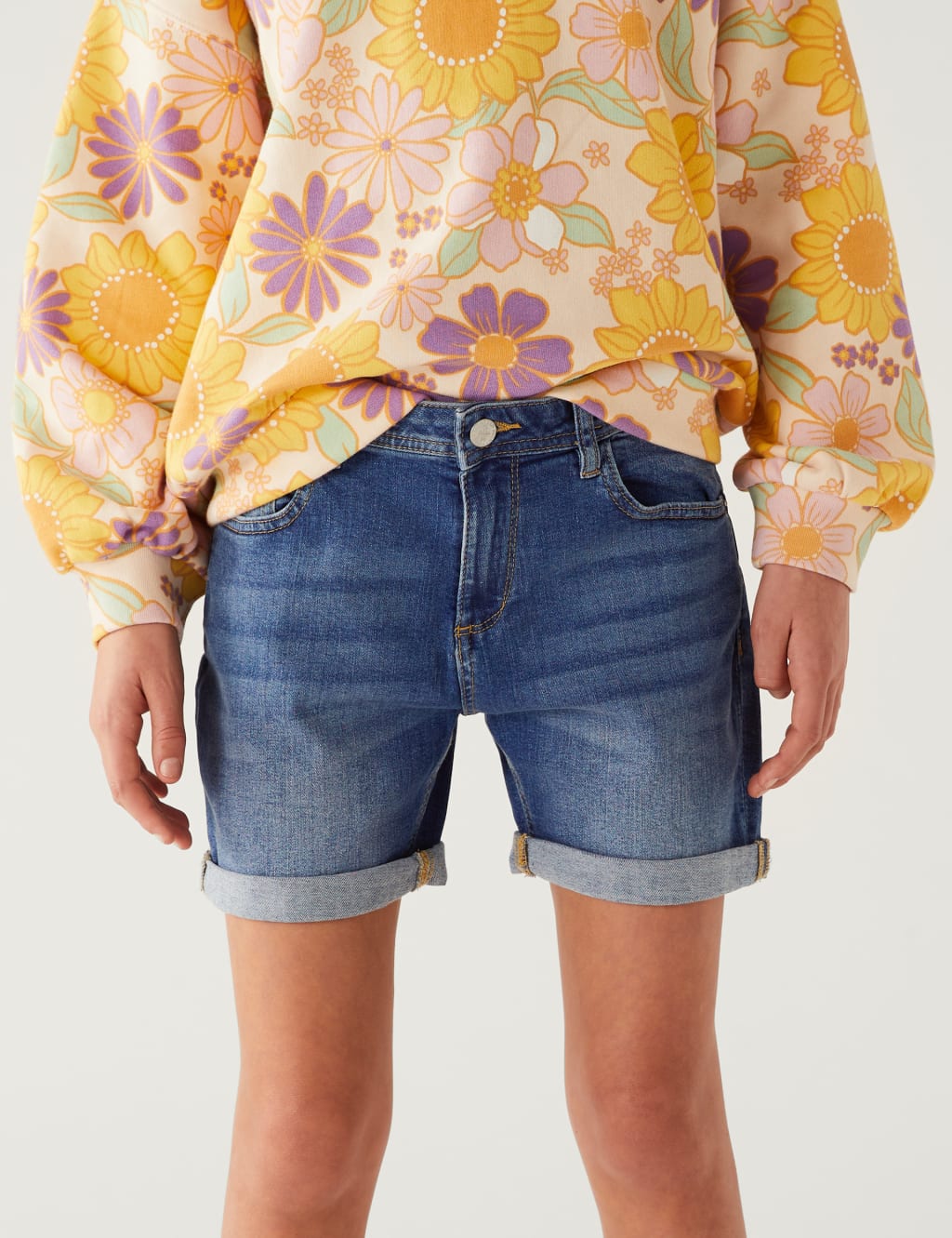 Denim Shorts (6-16 Yrs) image 2