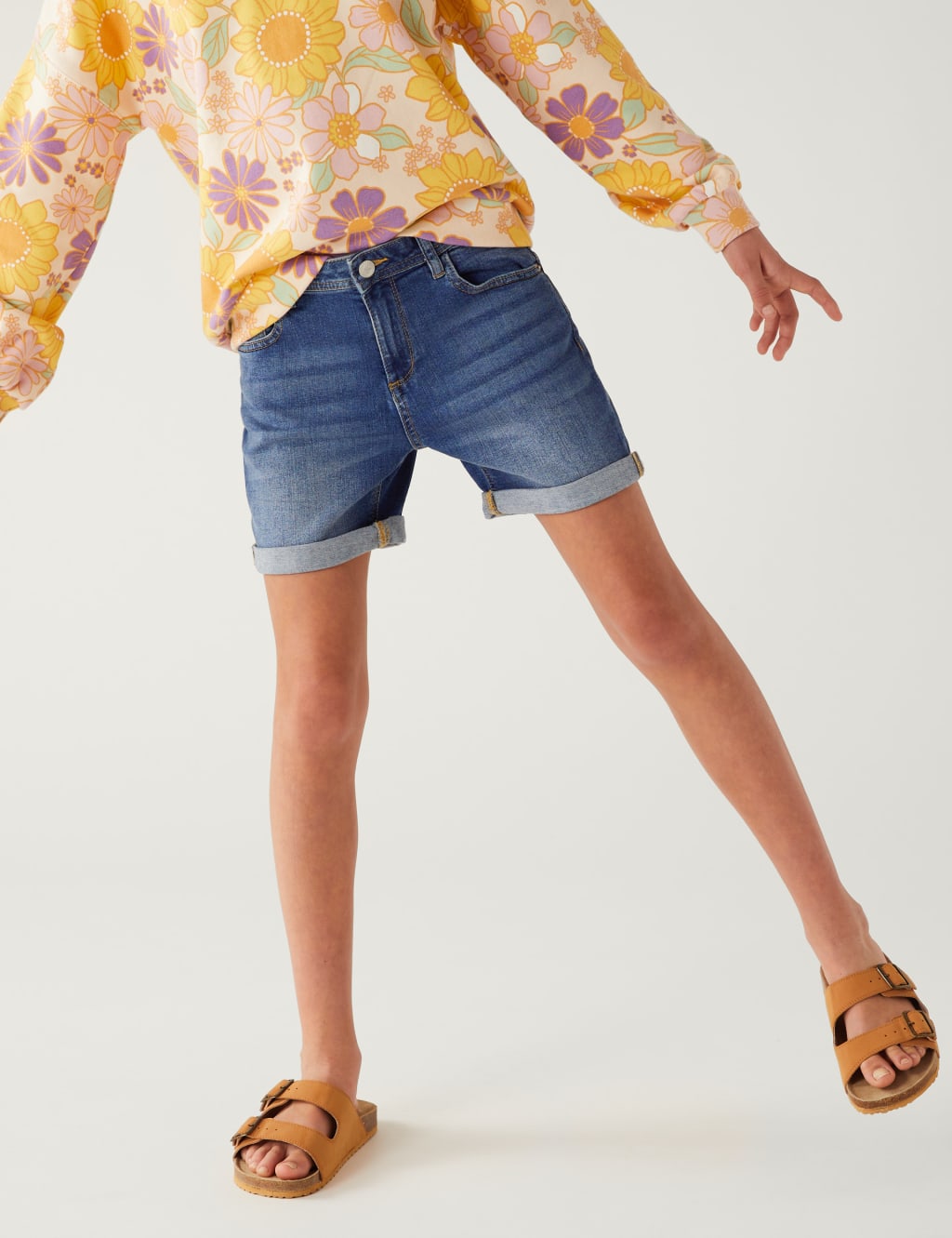 Denim Shorts (6-16 Yrs) image 3