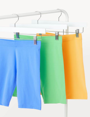 

M&S Collection 3er-Pack Radlerhosen mit hohem Baumwollanteil (6-16 J.) - Multi/Brights, Multi/Brights