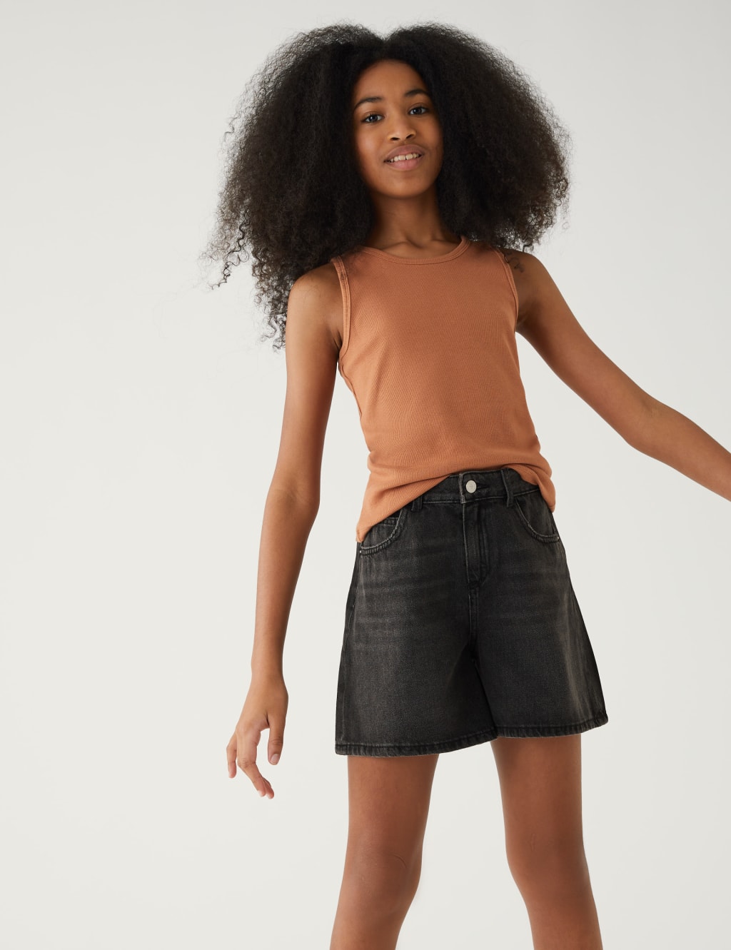 Denim Shorts (6-16 Yrs) image 2