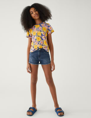 

M&S Collection Pantalón corto de algodón denim (6-16 años), Denim