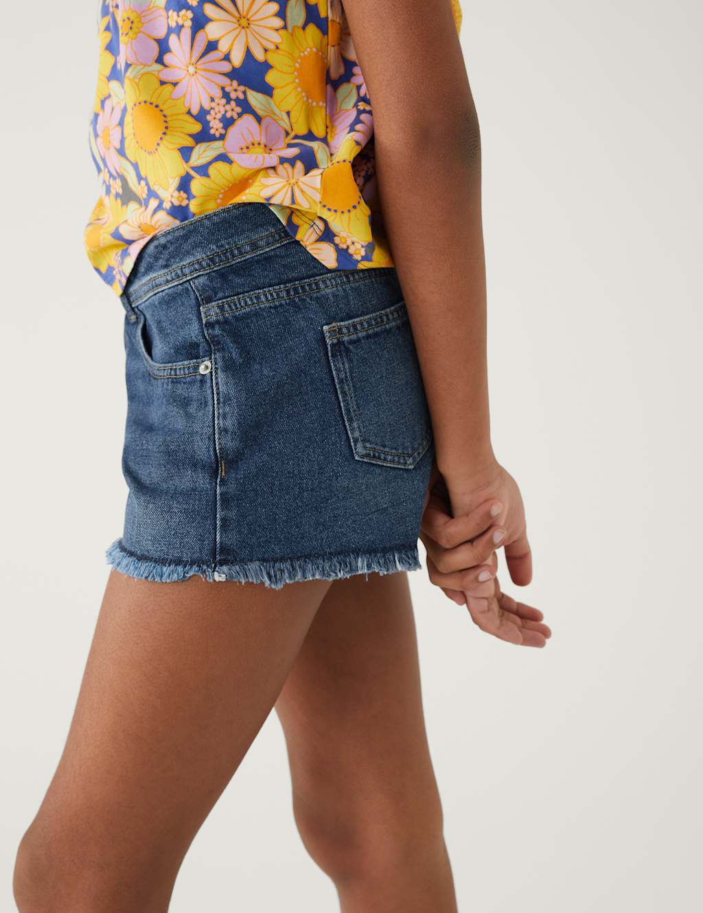 Denim Shorts (6-16 Yrs) image 2