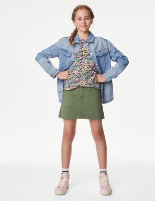 

Girls M&S Collection Pure Cotton Cargo Skirt (6-16 Yrs) - Khaki, Khaki
