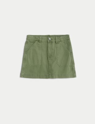 Pure Cotton Cargo Skirt (6-16 Yrs)