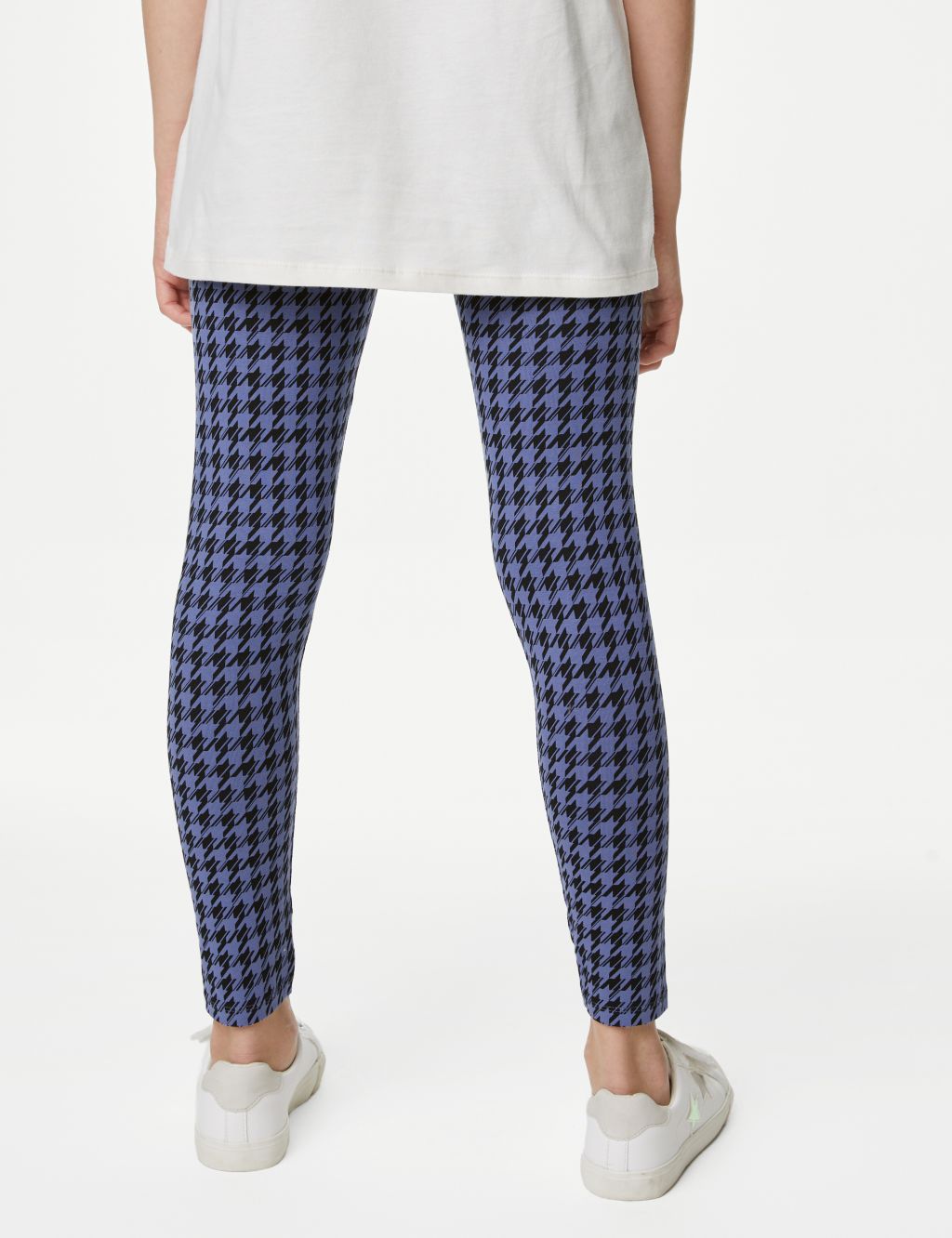 Cotton Rich Dogtooth Leggings (6-16 Yrs) image 4