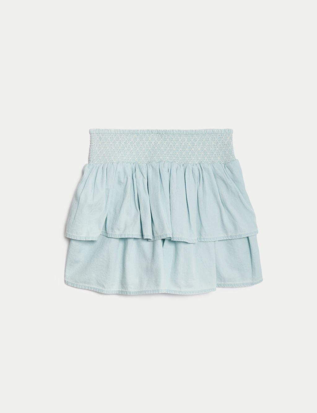 Pure Cotton Shirred Skirt (6-16 Yrs) image 2