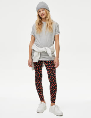 Patterned cotton clearance leggings