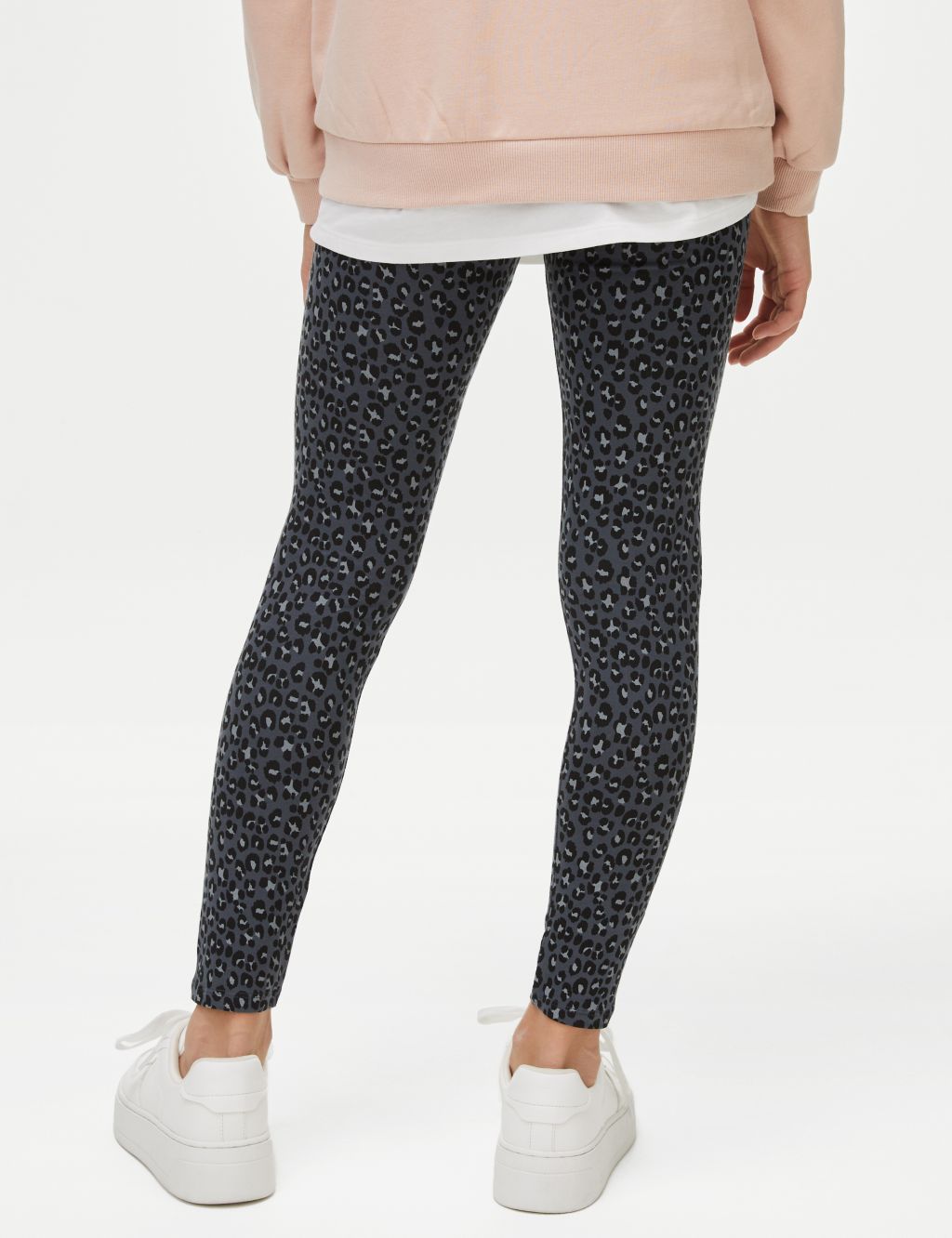 Cotton Rich Patterned Leggings (6-16 Yrs) image 4