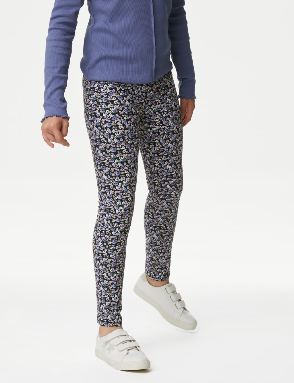 3pk Cotton Rich Leggings (6-16 Yrs) image 3