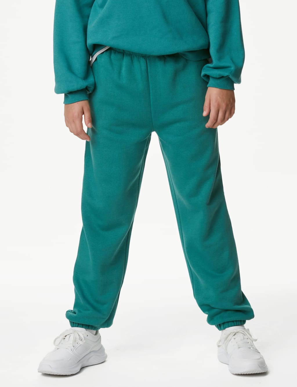 Cotton Rich Plain Joggers (6-16 Yrs) image 4