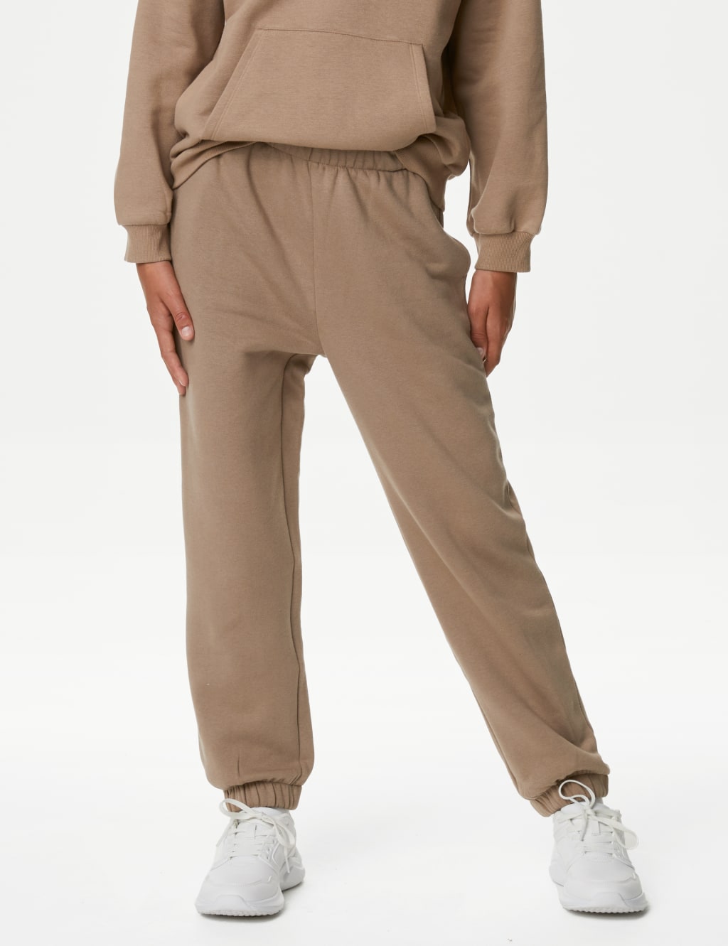 Cotton Rich Plain Joggers (6-16 Yrs) image 5