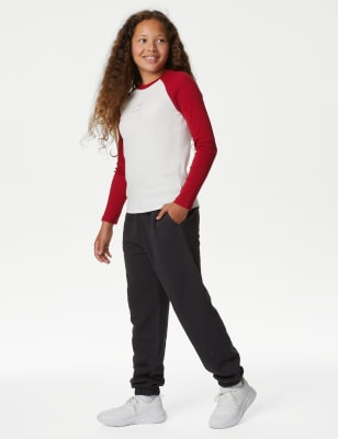 

Girls,Unisex,Boys M&S Collection Cotton Rich Plain Joggers (6-16 Yrs) - Charcoal, Charcoal