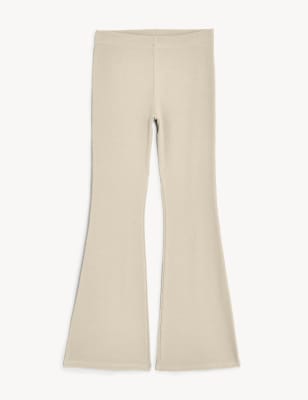 Cotton Rich Flared Ribbed Leggings (6-16 Yrs)
