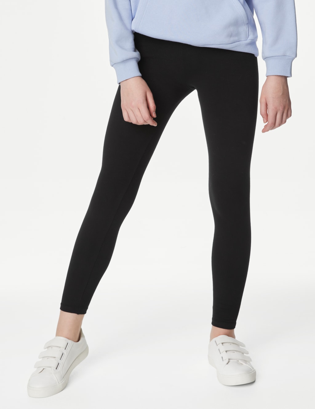 2pk Cotton Rich Leggings (6-16 Yrs) image 2