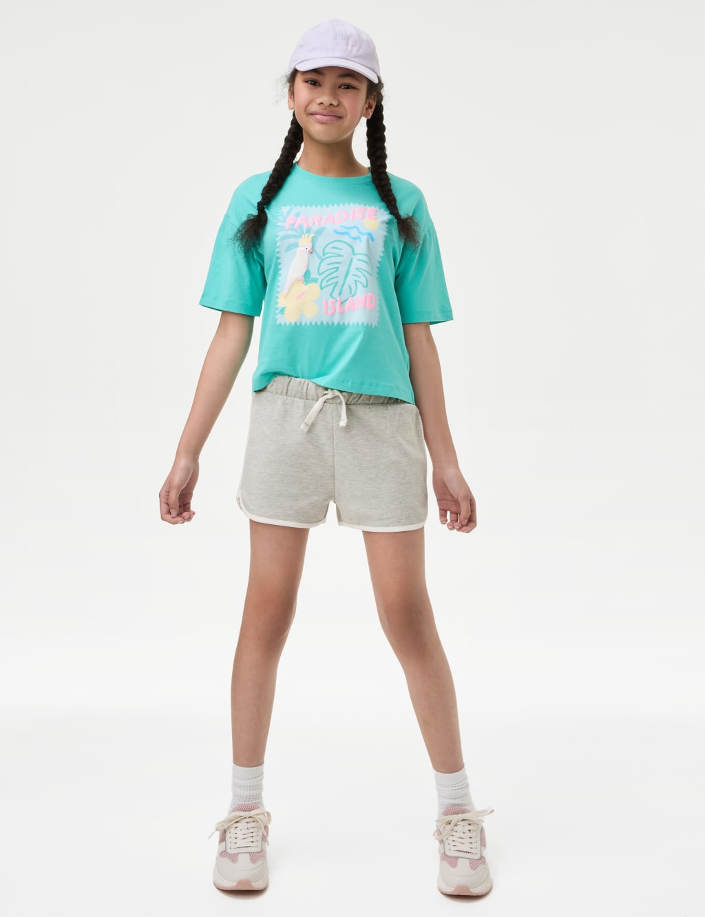 Pure Cotton Elasticated Waist Shorts (6-16 Yrs)