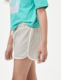 Denim-Shorts aus reiner Baumwolle mit Elastikbund (6–16 Jahre)