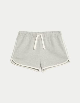 Elasticated store cotton shorts