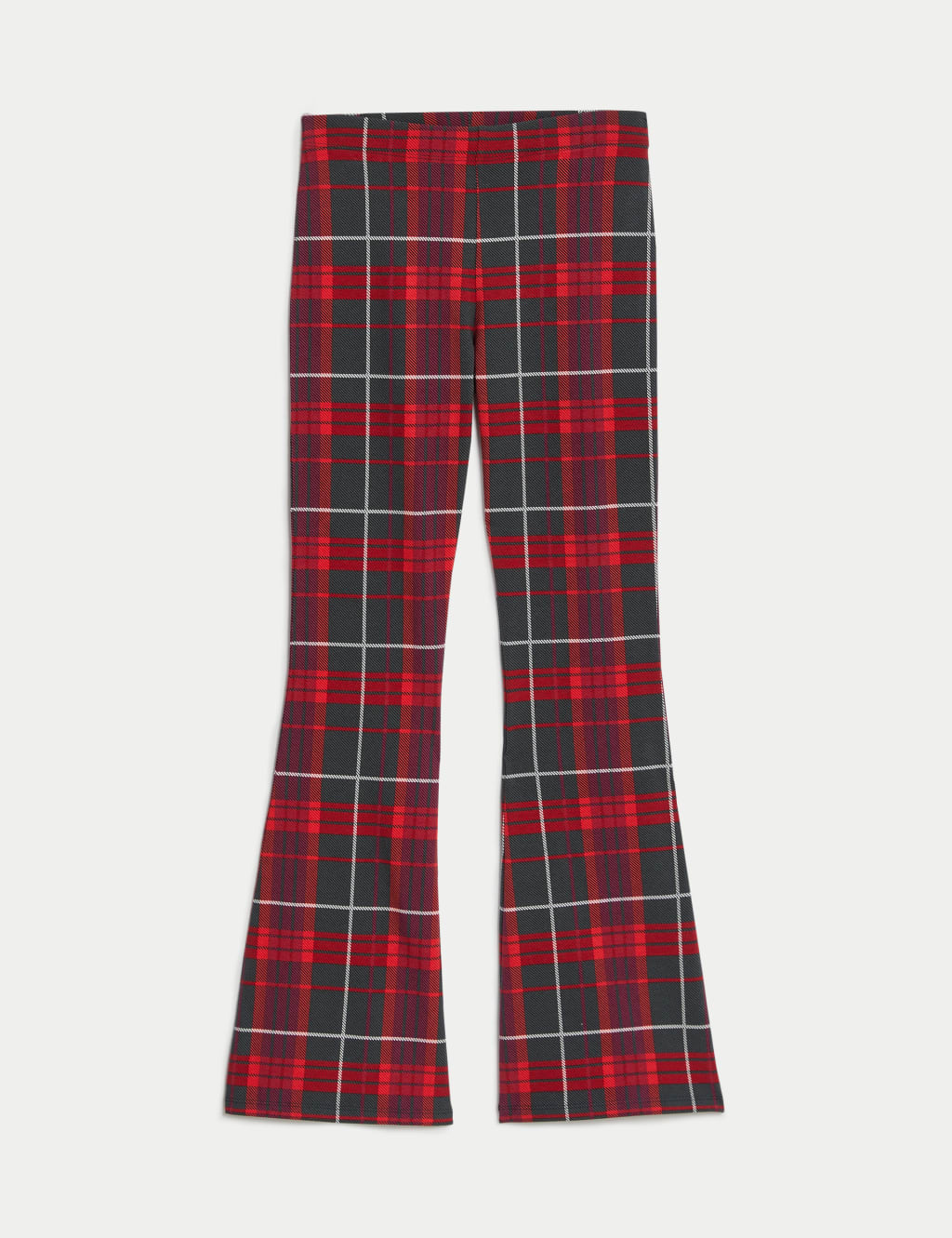 Cotton Rich Checked Flared Leggings (6-16 Yrs) image 2
