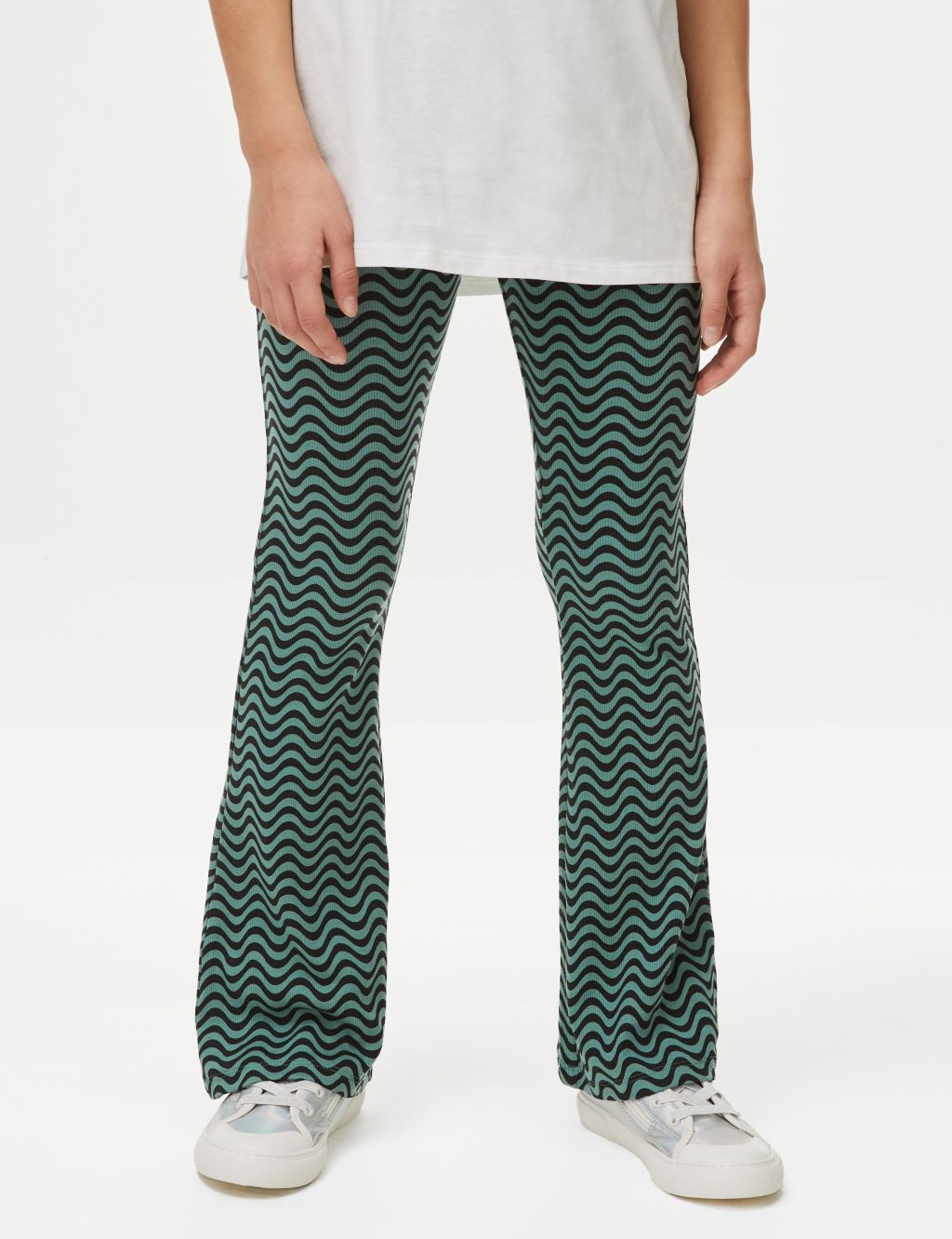 Cotton Rich Flared Leggings (6-16 Yrs) image 4