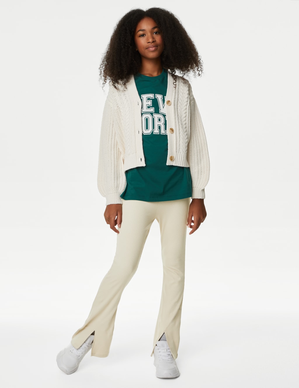 Girls on sale cream leggings