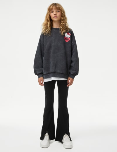 Cotton Rich Flared Leggings (6-16 Yrs)