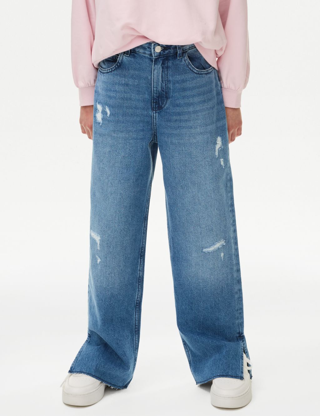 Pure Cotton Denim Jeans (6–16 Yrs) image 4