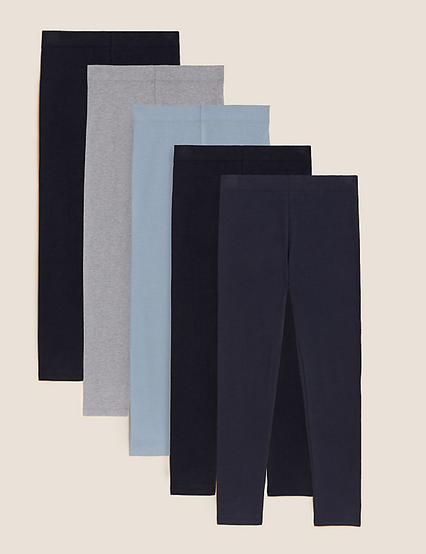 Pack de 5 leggings de algodón (6-16&nbsp;años) - ES