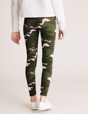 Cotton Camouflage Leggings (6-16 Yrs)