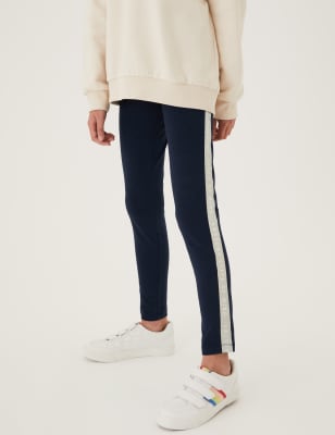 

M&S Collection Leggings de algodón con texto holográfico (6-16 años) - Navy, Navy