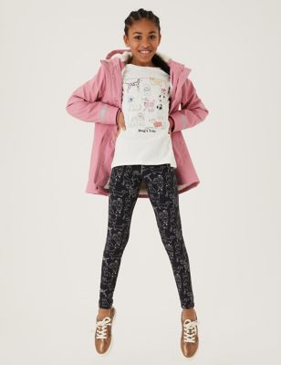 

Girls M&S Collection Cotton Rich Dog Print Leggings (6-16 Yrs) - Charcoal Mix, Charcoal Mix