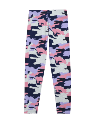 

Girls M&S Collection Cotton Rich Camouflage Leggings (6-16 Yrs) - Grey Mix, Grey Mix