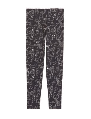 

Girls M&S Collection Cotton Rich Dog Print Leggings (6 - 16 Yrs) - Charcoal, Charcoal