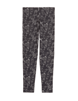 

Girls M&S Collection Cotton Rich Dog Print Leggings (6 - 16 Yrs) - Charcoal, Charcoal