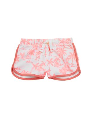

Girls M&S Collection Pure Cotton Printed Runner Shorts (6-16 Yrs) - Coral Mix, Coral Mix