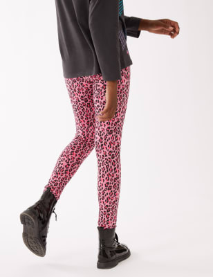 Cotton leopard hotsell print leggings