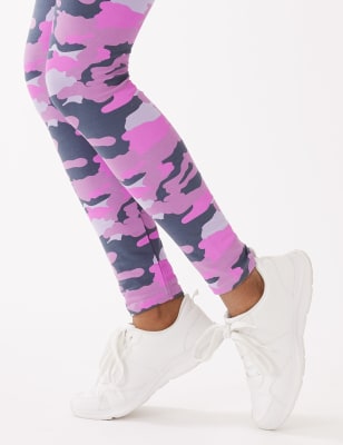 

M&S Collection Leggings mit hohem Baumwollanteil und Camouflage-Muster (6-16 Jahre) - Multi, Multi