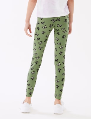 Cotton Rich Butterfly Print Leggings (6-16 Yrs)