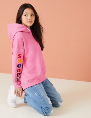 

Girls M&S Collection Snoopy™ Cotton Rich Sweatshirt (6-16 Yrs) - Pink, Pink