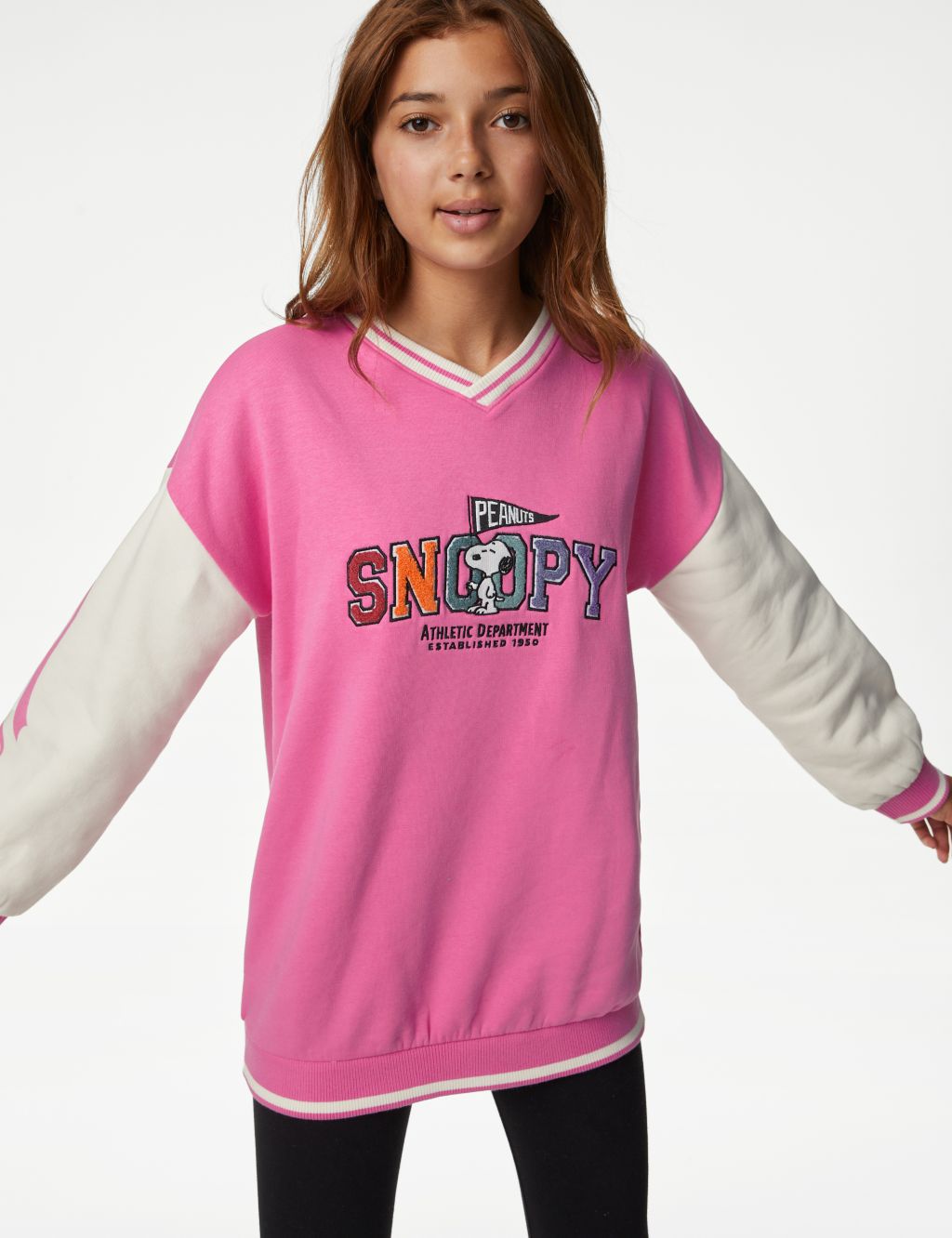 Cotton Rich Snoopy™ Sweatshirt (6-16 Yrs) image 1