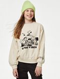 Sweatshirt mit hohem Baumwollanteil und Snoopy™-Motiv (6–16 J.)
