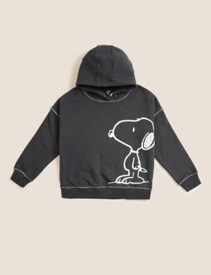 M&S Girls Snoopy  Cotton Rich Hoodie (6-16 Yrs)