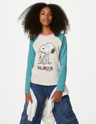 

M&S Collection Top raglán 100% algodón de Snoopy™ - Ivory Mix, Ivory Mix