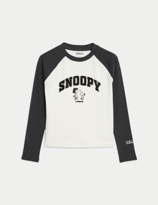 Cotton Rich Ribbed Snoopy™ Top (6-16 Yrs)