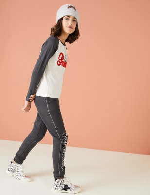 

M&S Collection Pantalón deportivo de algodón de Snoopy™ (6-16 años) - Charcoal, Charcoal