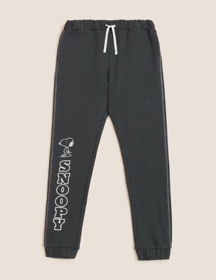M&S Girls Snoopy  Cotton Rich Joggers (6-16 Yrs)