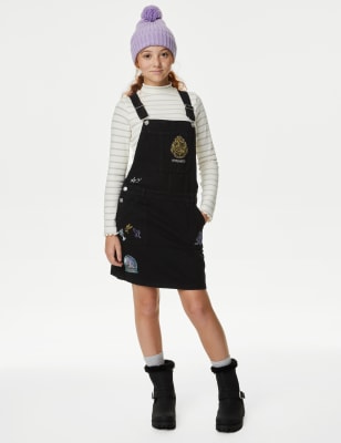 

Girls M&S Collection Denim Harry Potter™ Pinafore (6-16 Yrs) - Black, Black