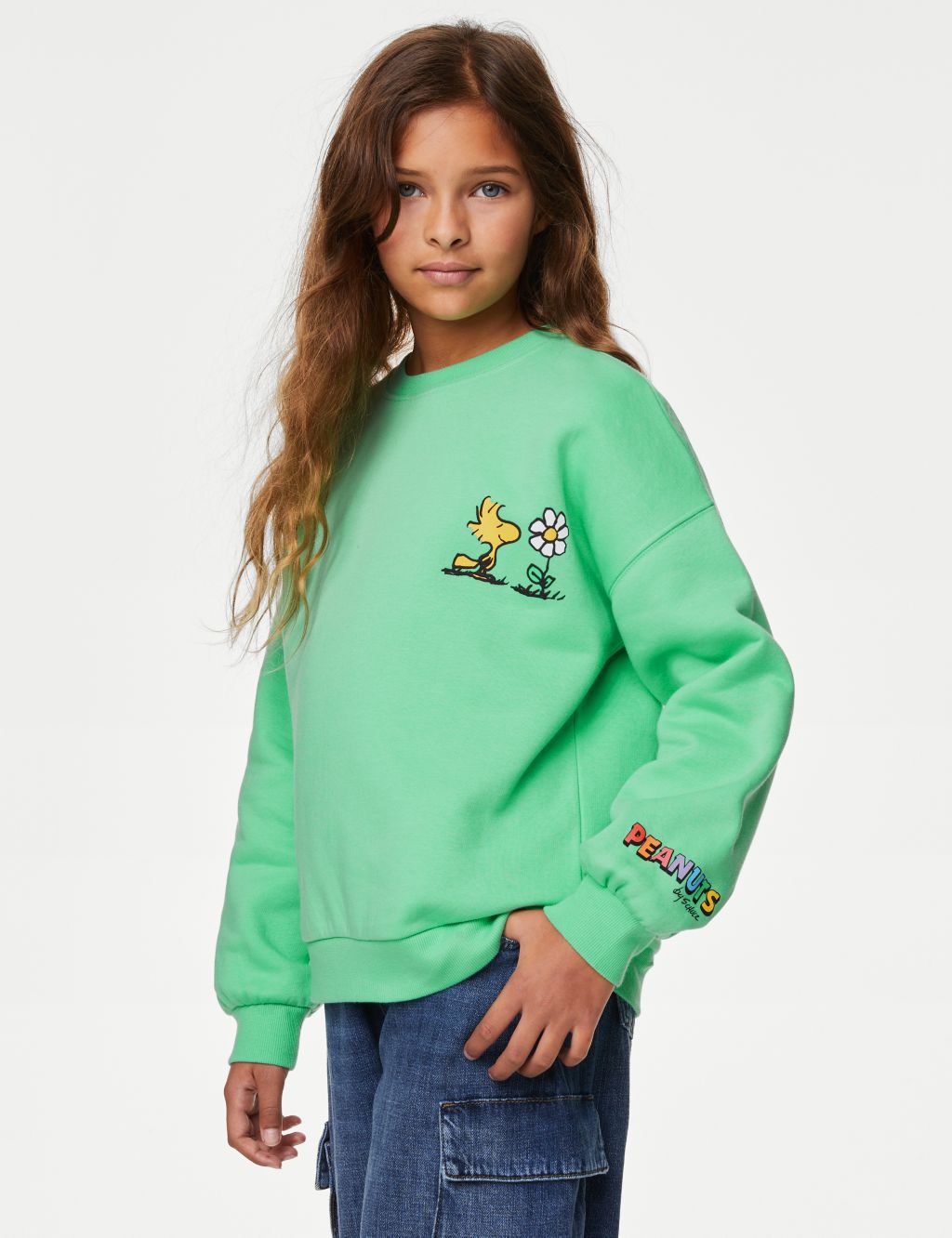 Cotton Rich Snoopy™ Sweatshirt (6-16Yrs) image 1