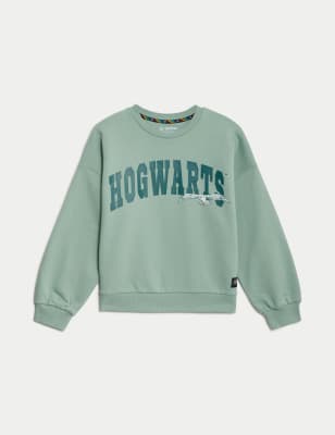 

M&S Collection Sudadera de algodón de Harry Potter™ de Hogwarts™ (6-16 años) - Green, Green