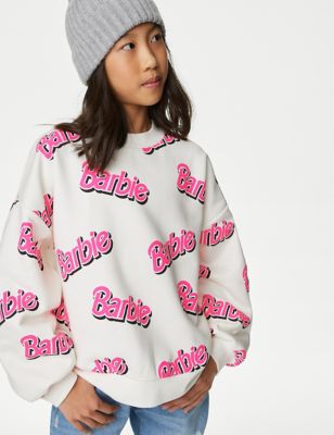 

Girls M&S Collection Cotton Rich Barbie™ Print Sweatshirt (5-16 Yrs) - Ivory Mix, Ivory Mix